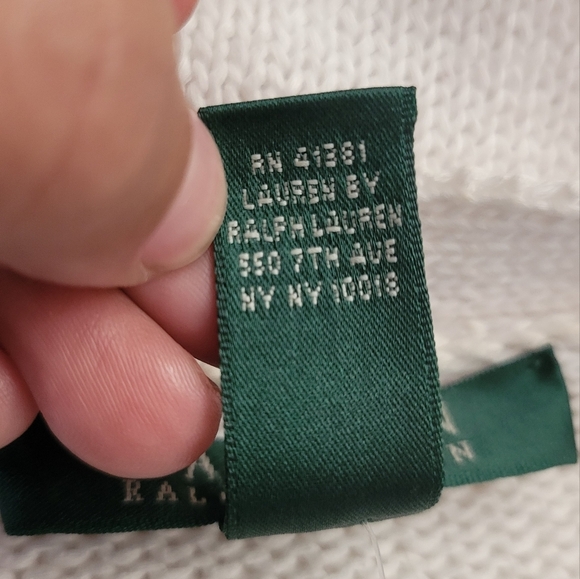 Lauren Ralph Lauren Boyfriend Fit Cardigan Size Large NWT - Picture 4 of 6